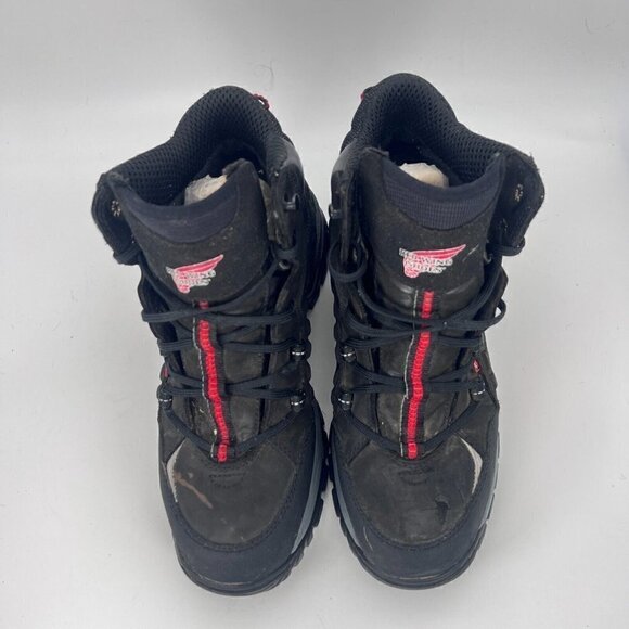 Red Wing Flexforce Men Size 7D Aluminum Safety Toe Hiker Boot Black 6671 main image 6
